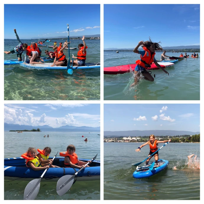 Kids summer camp Lausanne lake activities