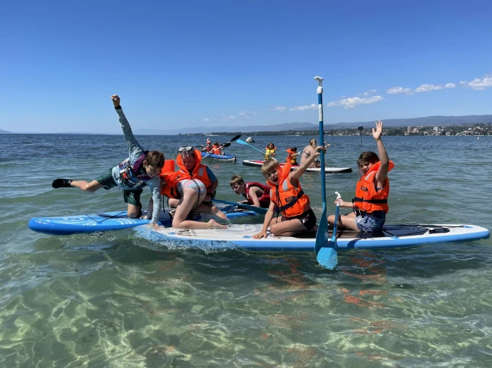 Kids summer camp Lausanne lake activities